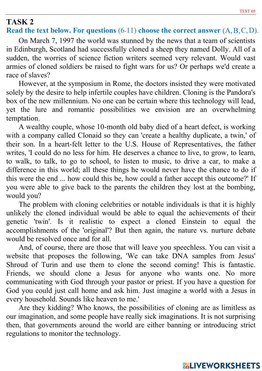 ZNO 20 TESTS - Test 5