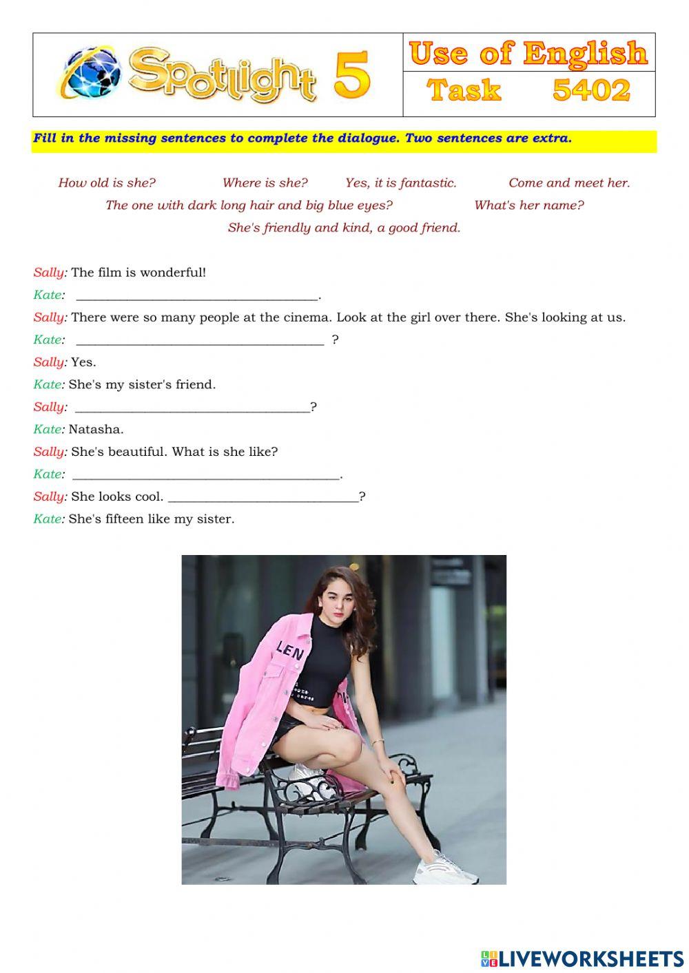 Spotlight 5 Task 5402