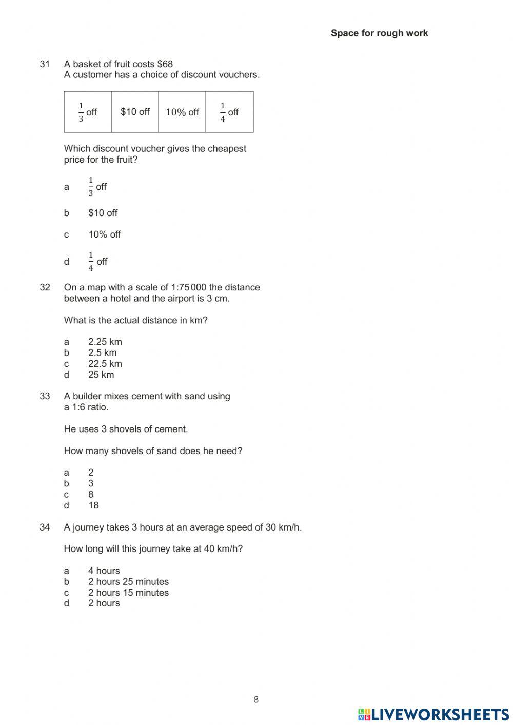 City and guilds maths