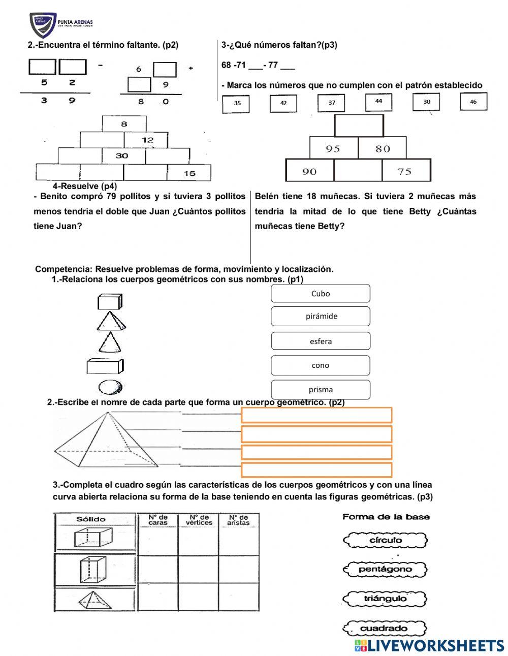 Repaso de Matemática.