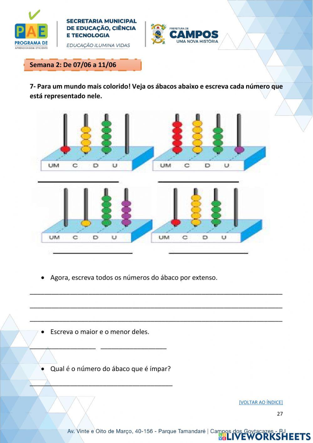 E. M. Alcebíades Candiano (Ábaco e números por extenso)