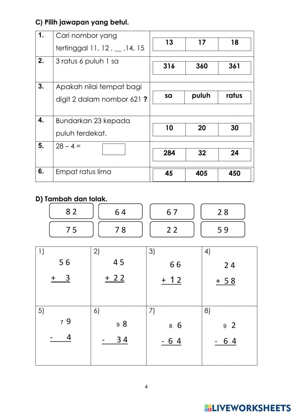 Latihan PBD Pertengahan Tahun (Tahun 2)