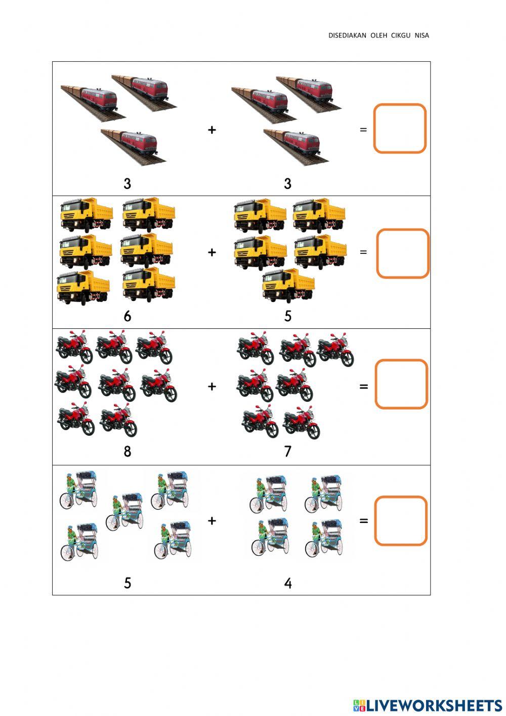 Operasi Tambah Prasekolah