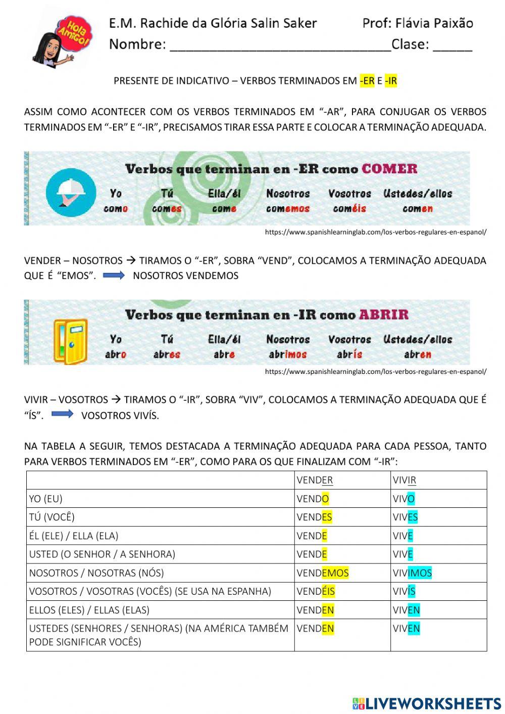 Presente de indicativo