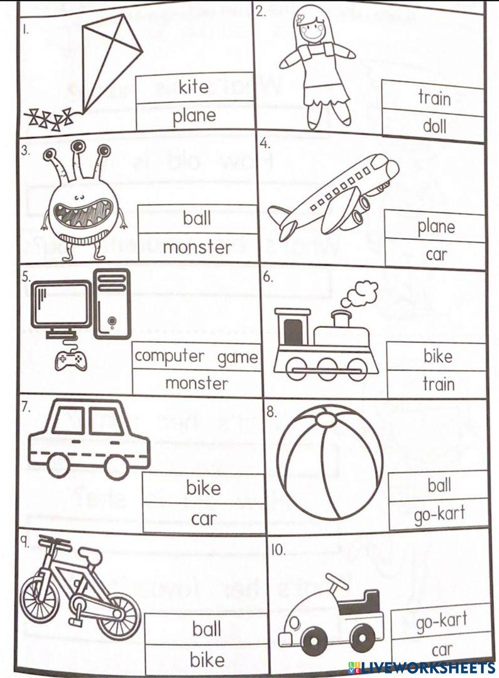 CEFR Year 1 : Toys YES NO