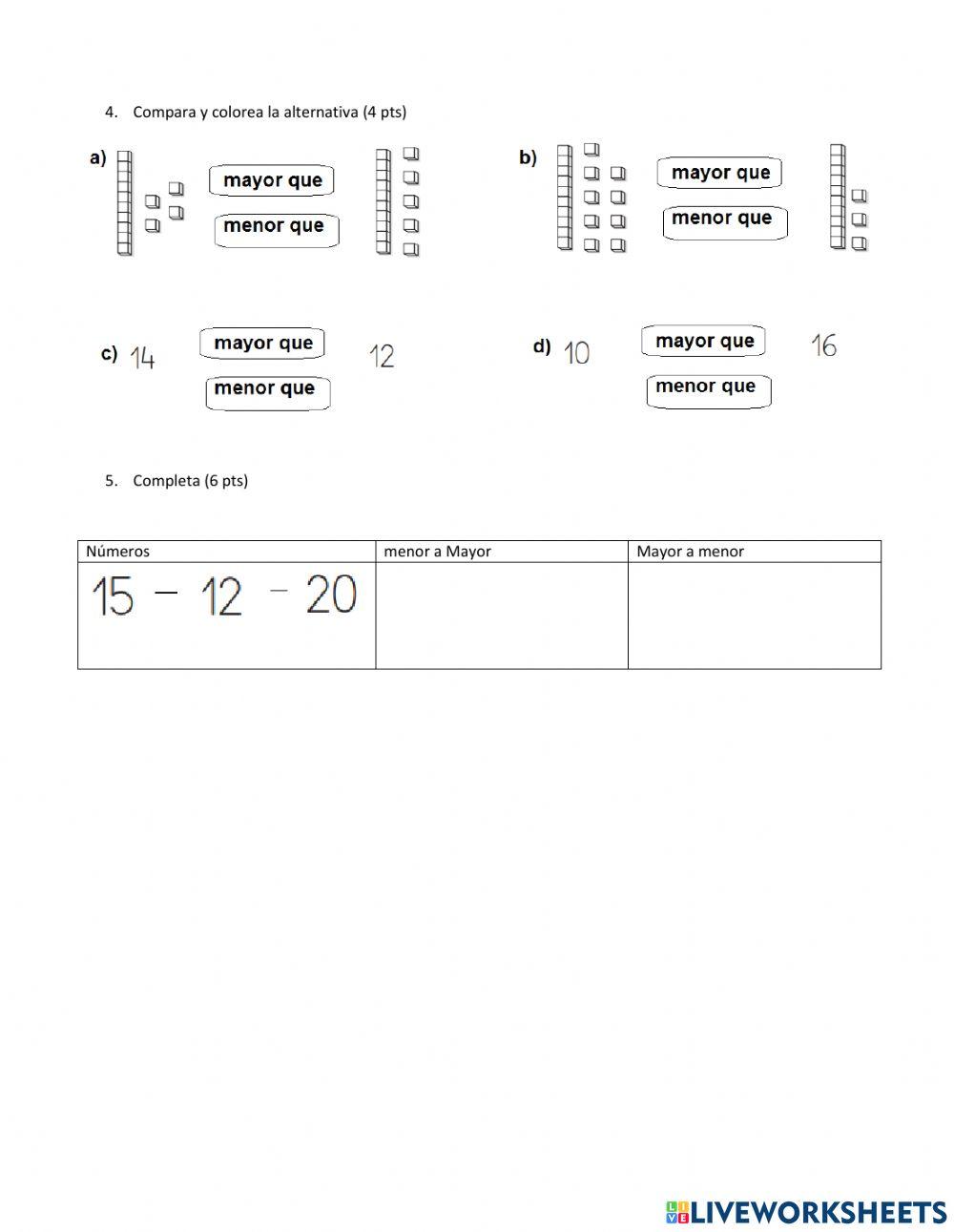 Formativa de Numeración 2