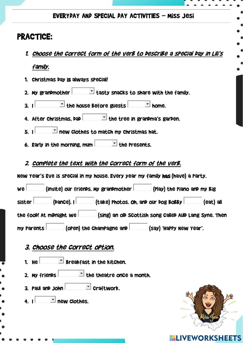 Present Simple and activities