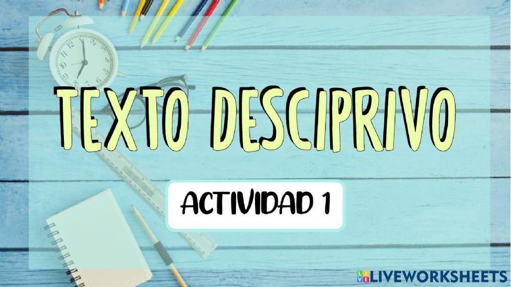 Texto descriptivo