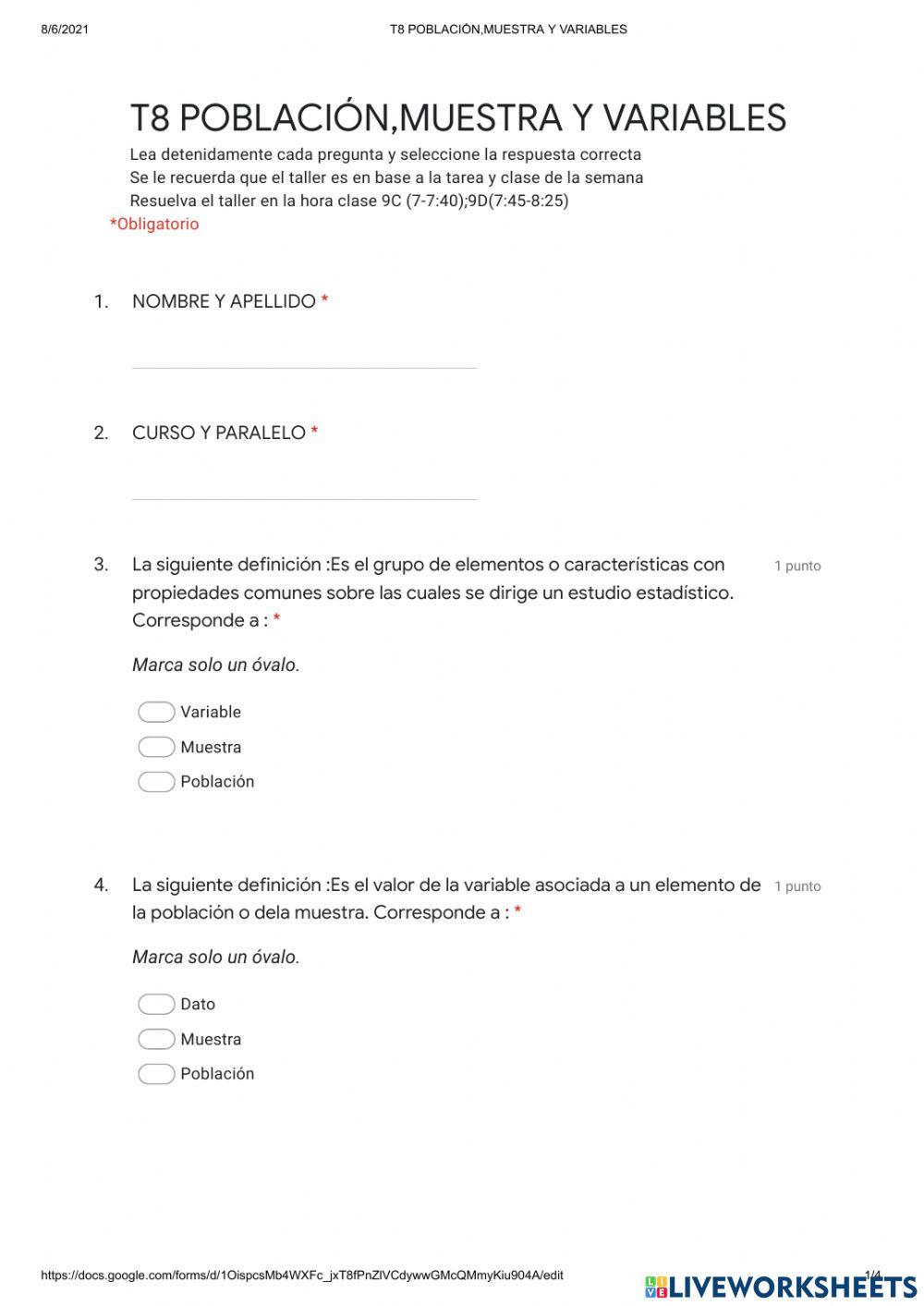 Población,muestra y variables