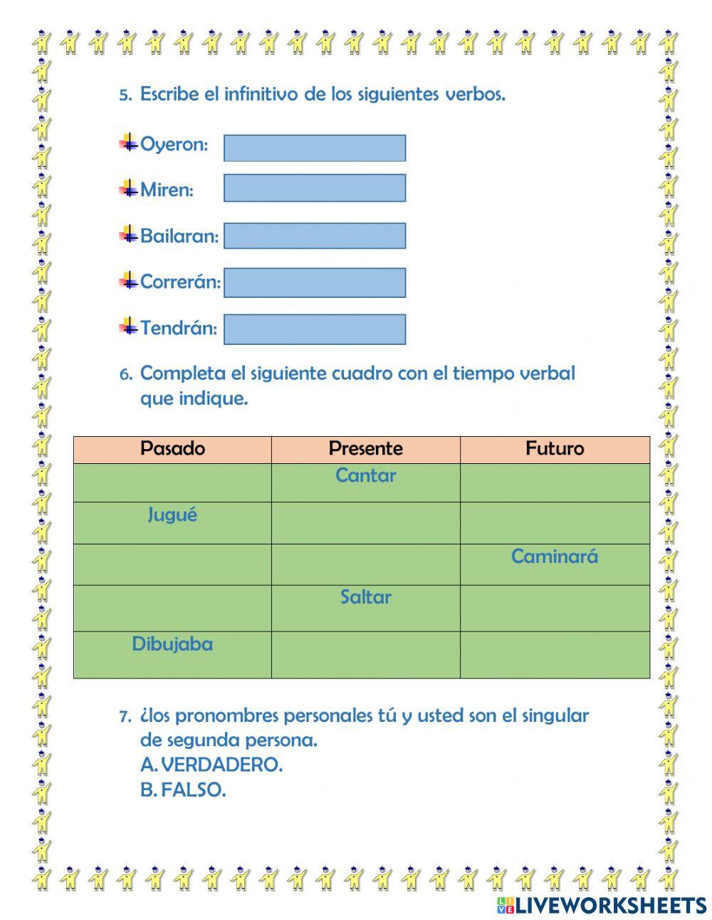 Ficha evaluativa de castellano