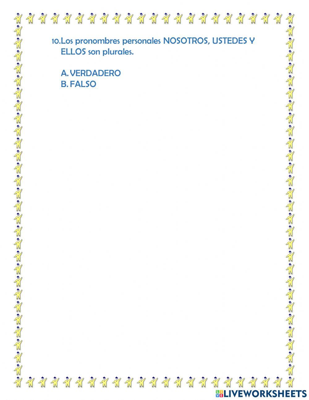 Ficha evaluativa de castellano