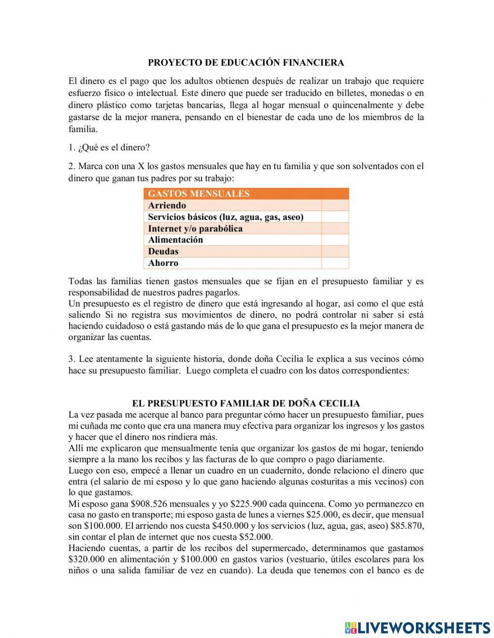 EDUCACIÓN FINANCIERA