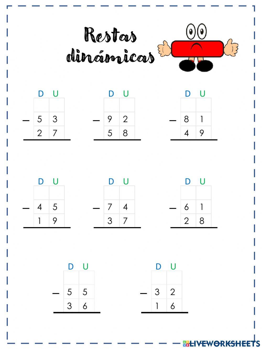 Restas dinámicas