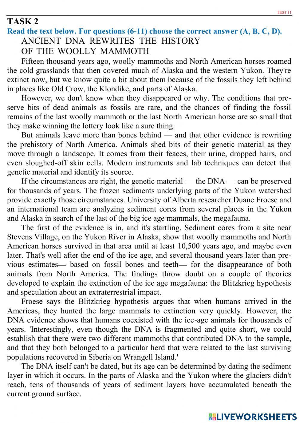 ZNO 20 TESTS - Test 11