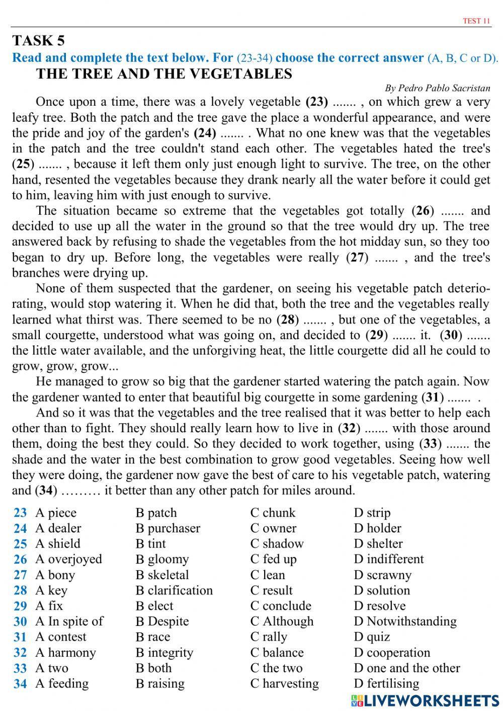 ZNO 20 TESTS - Test 11