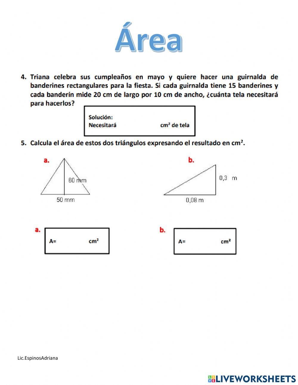 Consolidación área