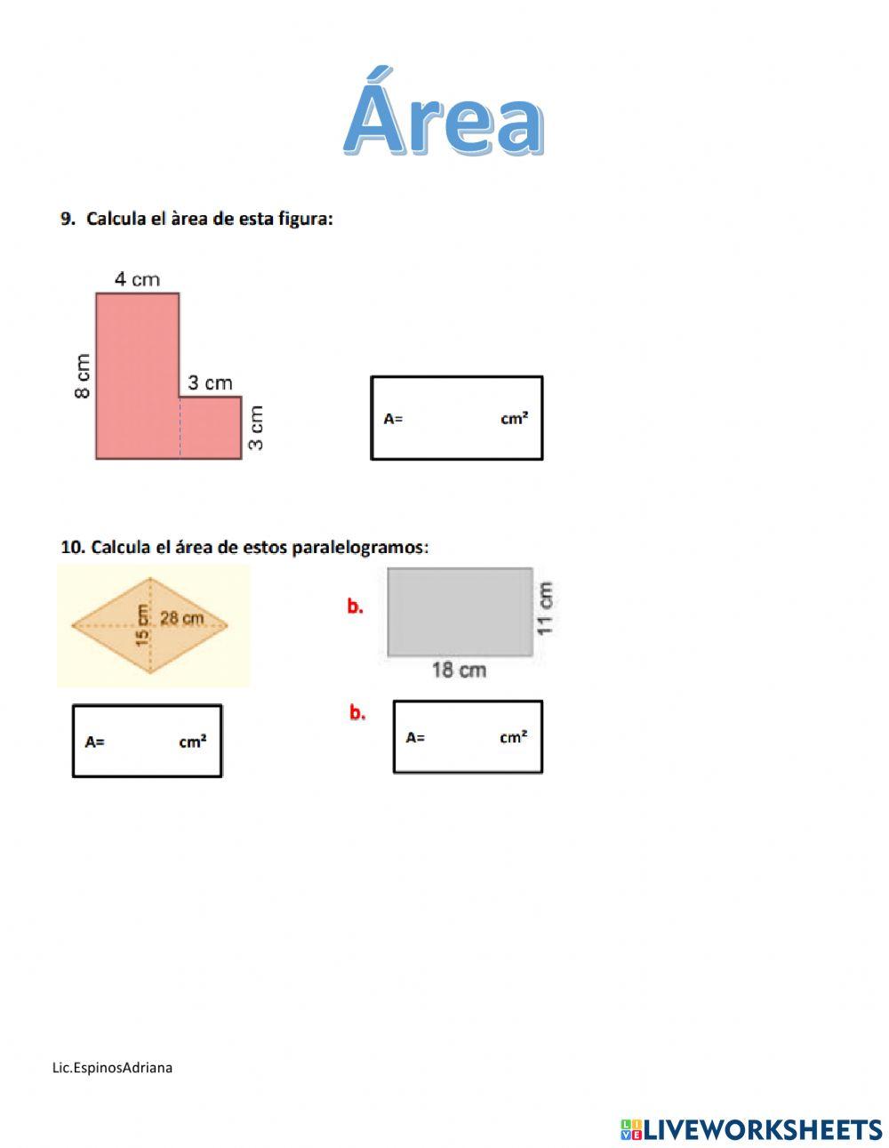 Consolidación área