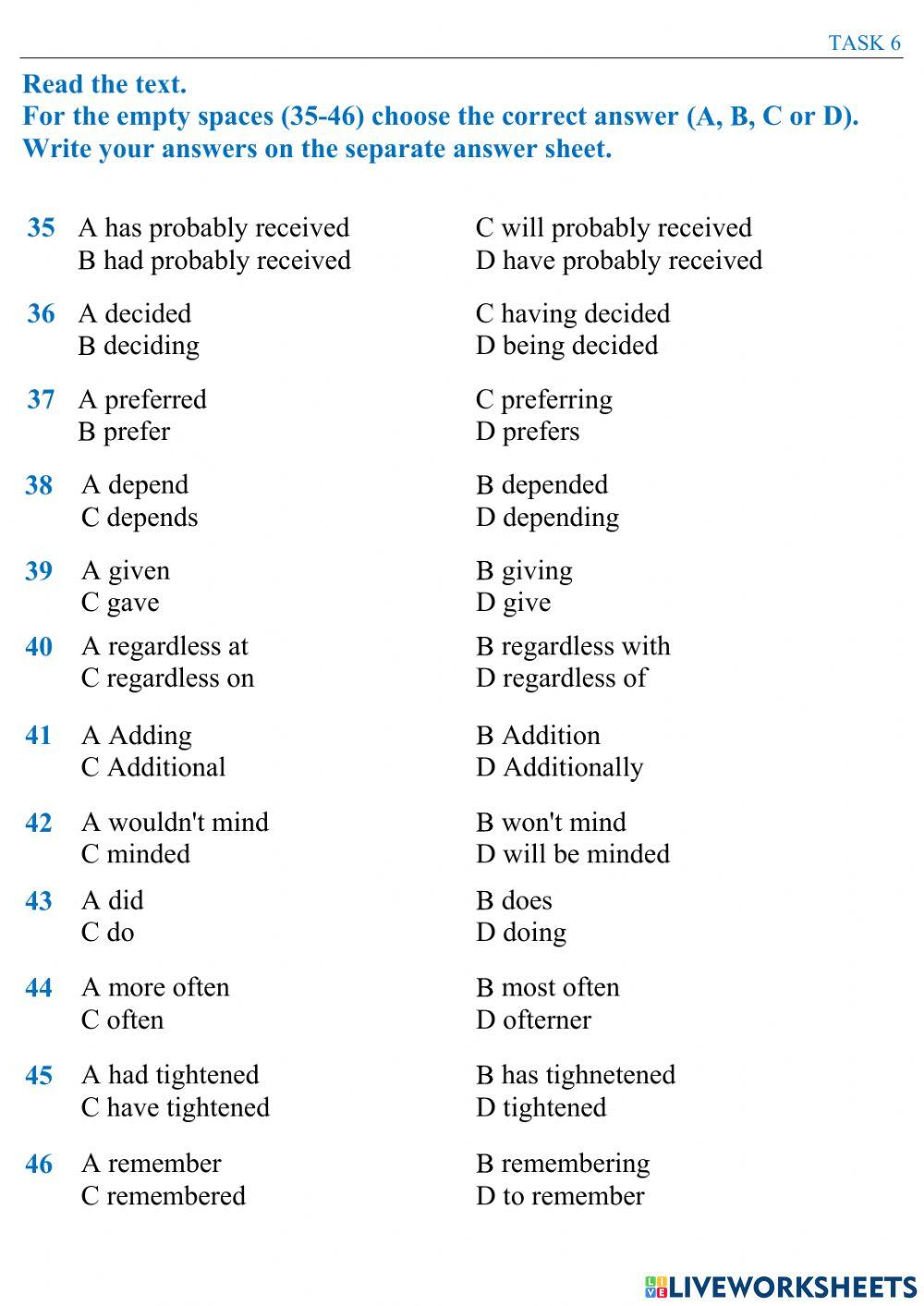 ZNO 20 TESTS - Test 12-13