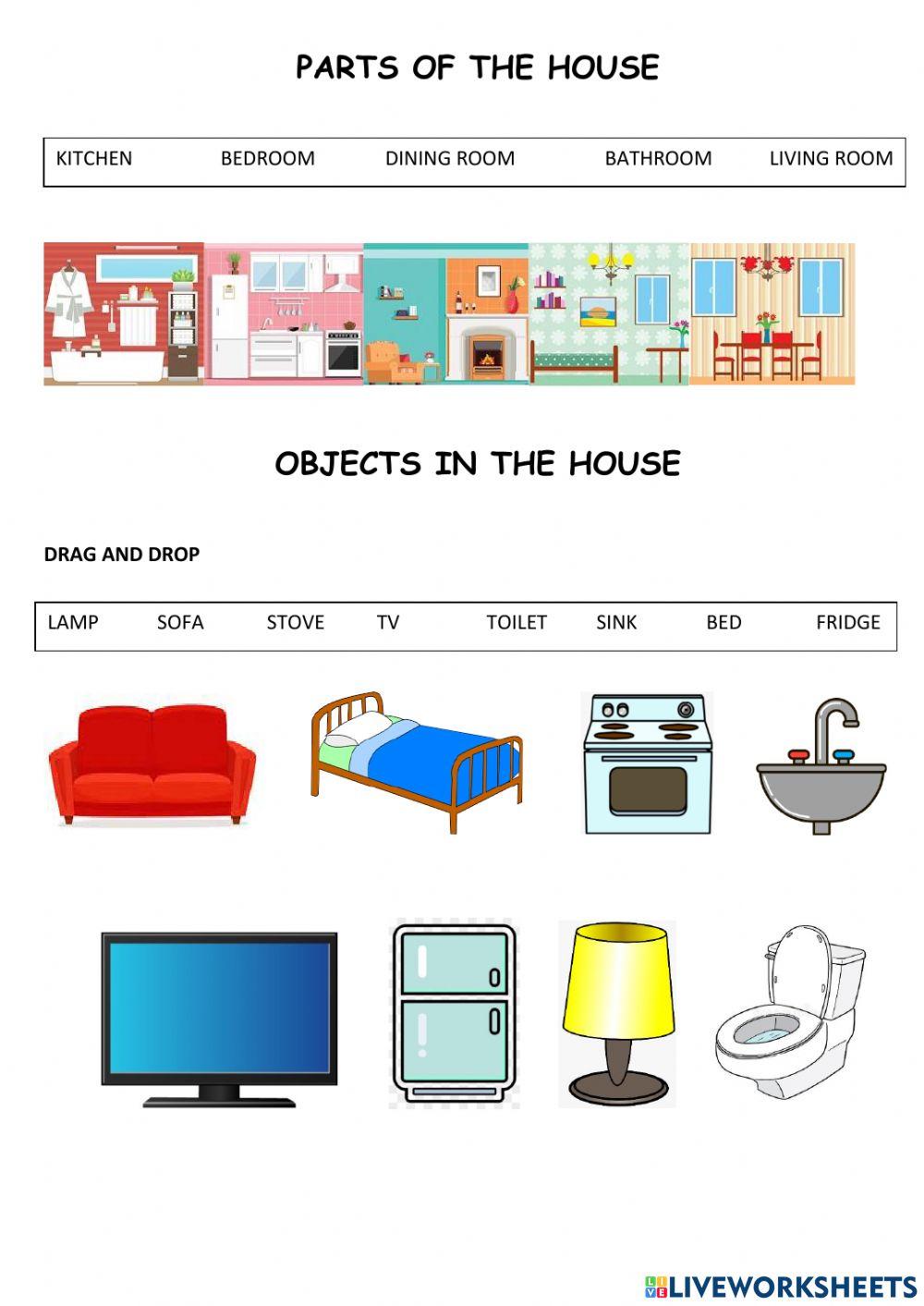 Objects and Parts of the House Vocabulary: A Lesson Plan for ESL