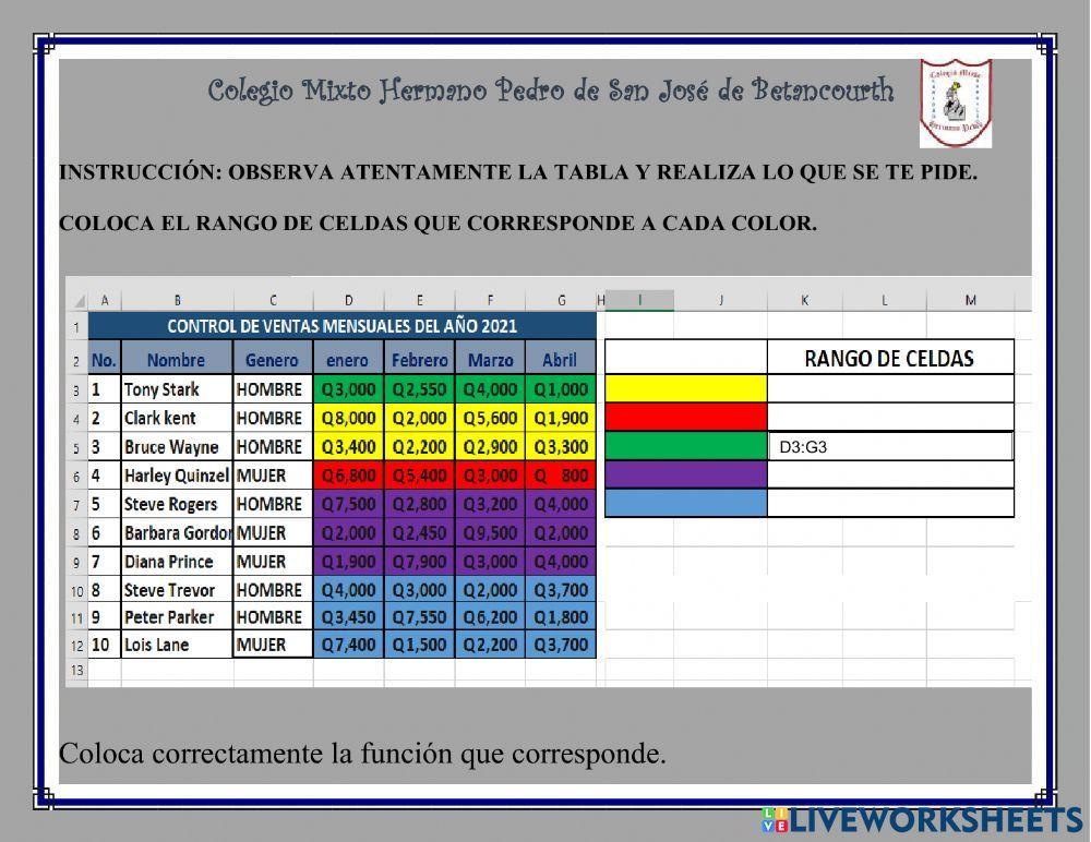 Cinta inicio y funciones