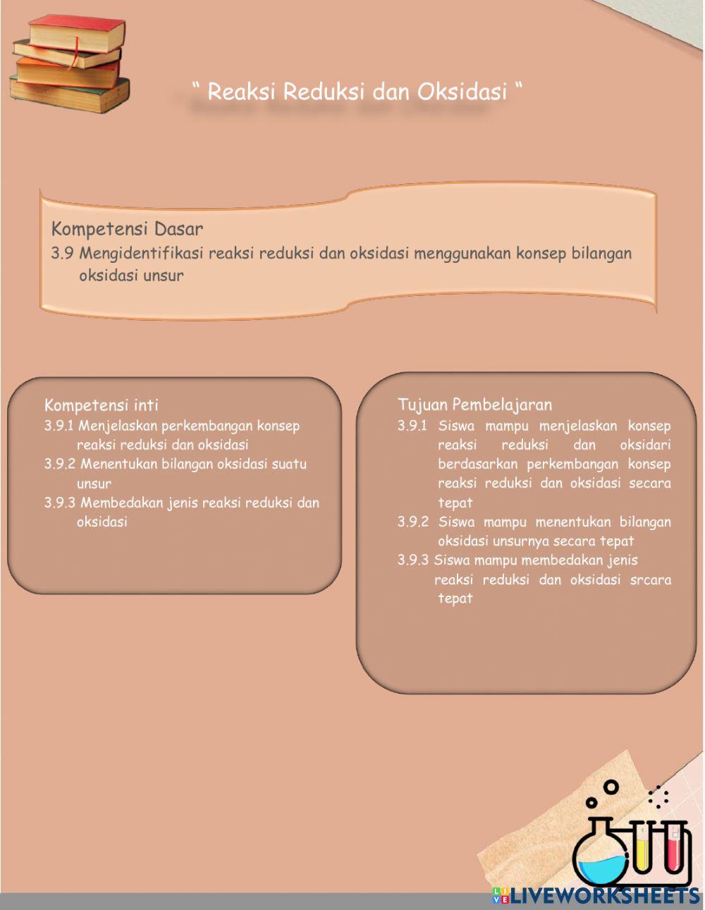 Reaksi Reduksi dan Oksidasi