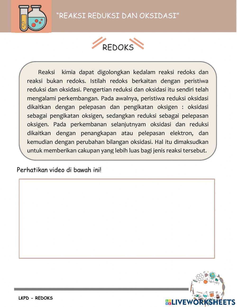 Reaksi Reduksi dan Oksidasi