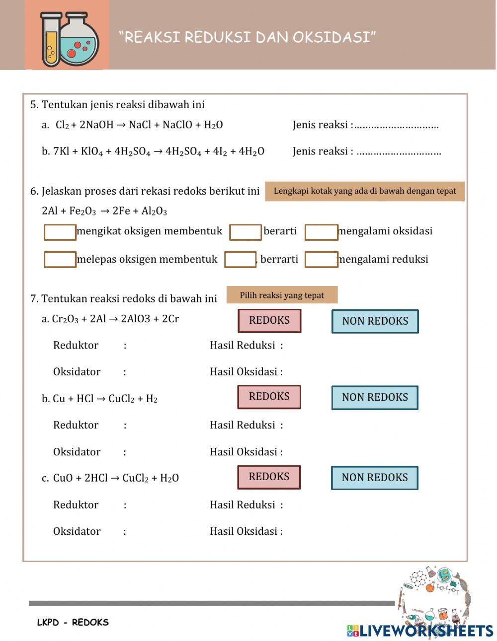 Reaksi Reduksi dan Oksidasi