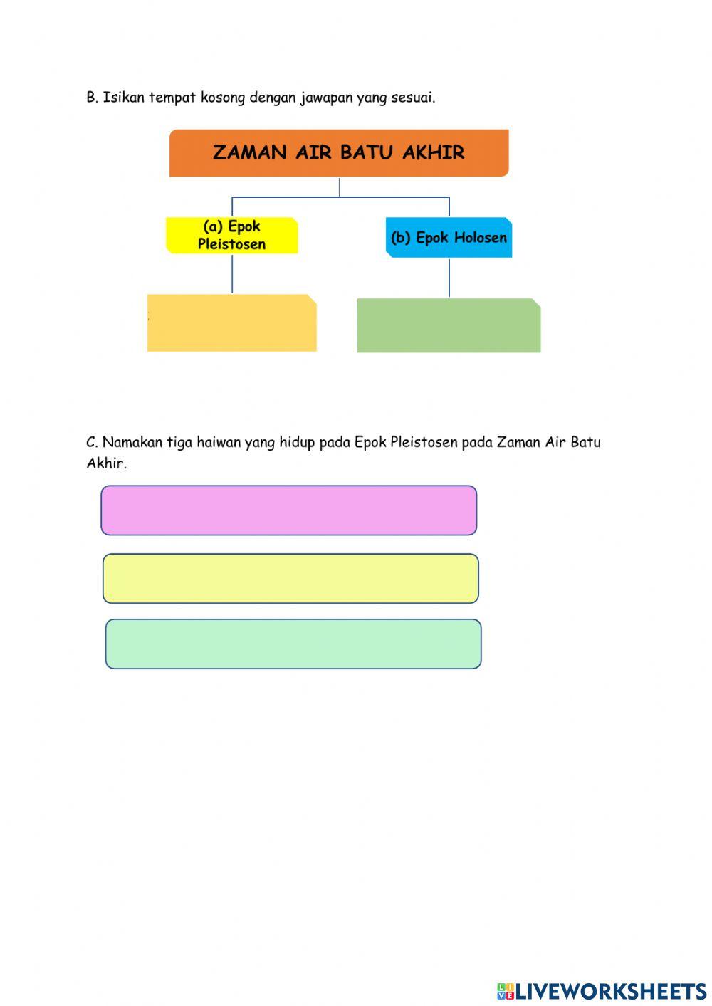 Sejarah Tahun 4: Zaman Air Batu