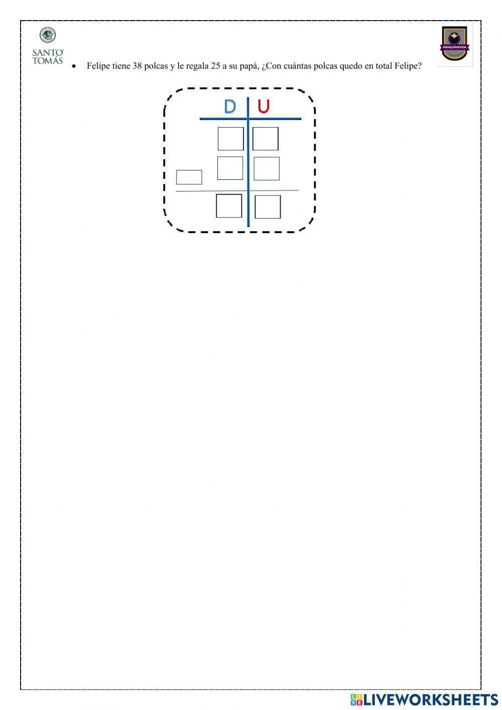 Prueba Matemáticas Segundo Básico
