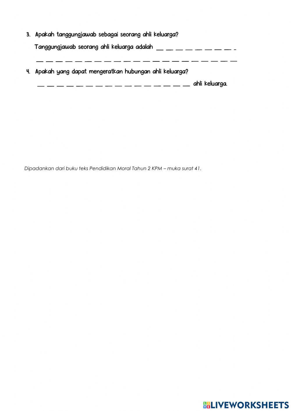 PM Tahun 2 - Keluarga Bahagia