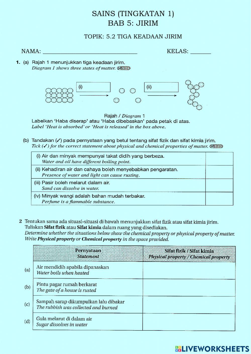 5.2 tiga keadaan jirim