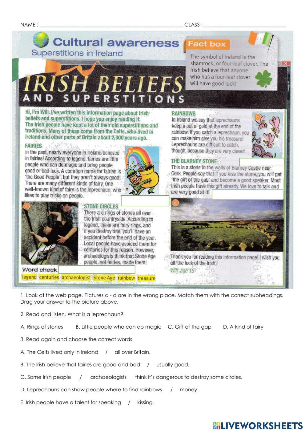 Unit 8: Good Luck and Bad Luck