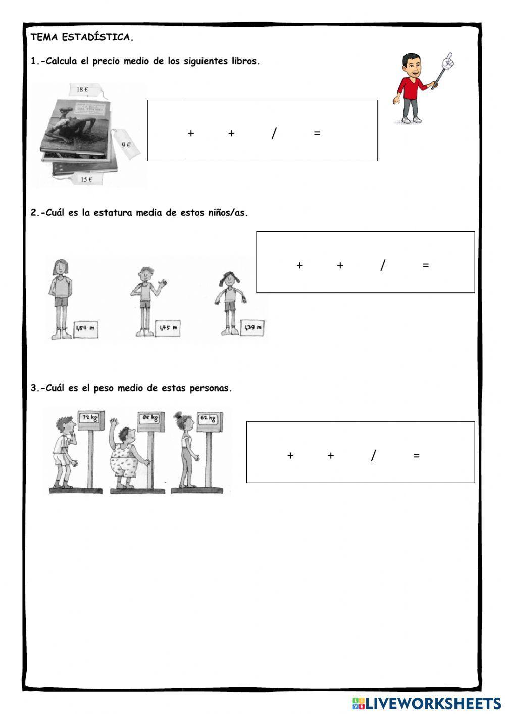 Ficha 3: Estadística (Media y moda)