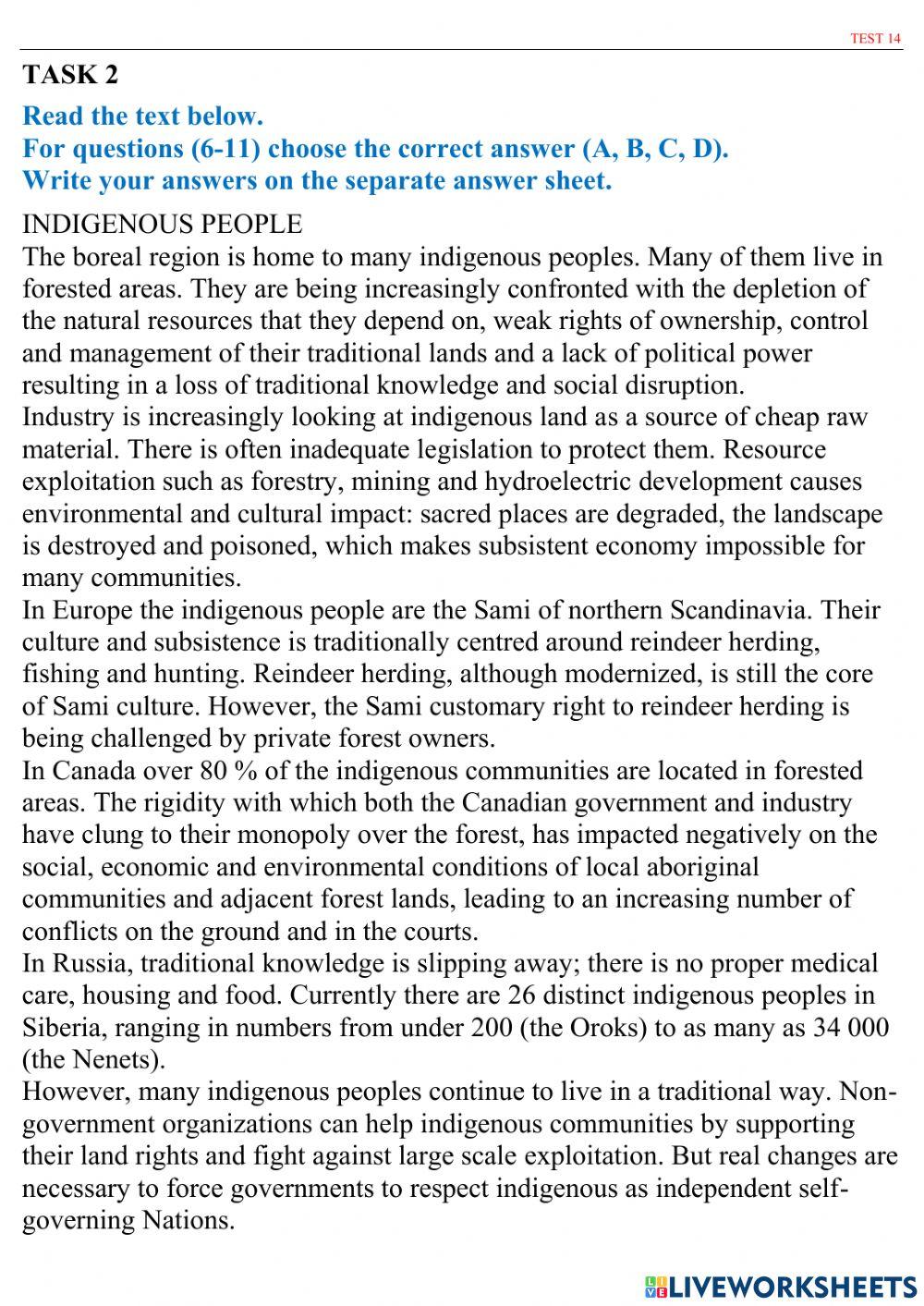 ZNO 20 TESTS - Test 14