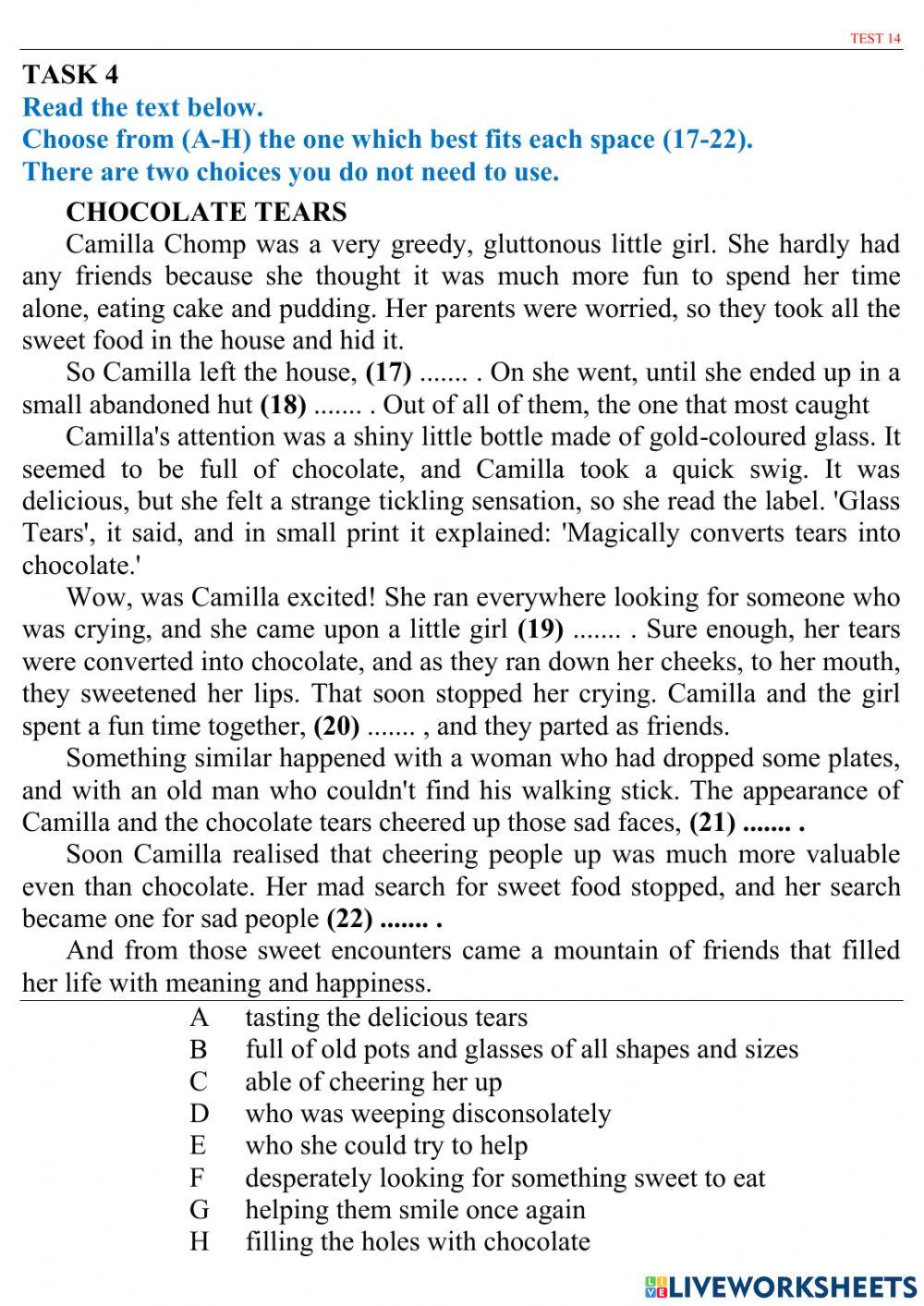 ZNO 20 TESTS - Test 14