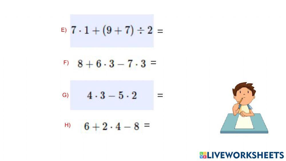 Orden de las operaciones