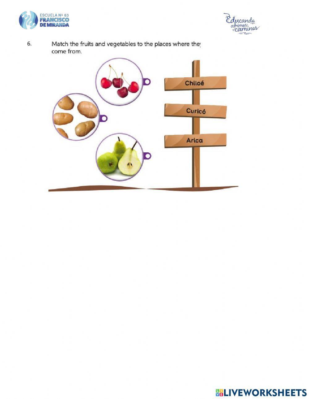 Listening -Fruits and Vegetables-