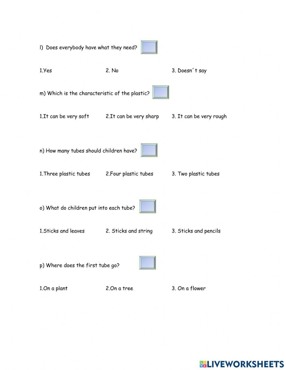 Unit 9 Listening Exam