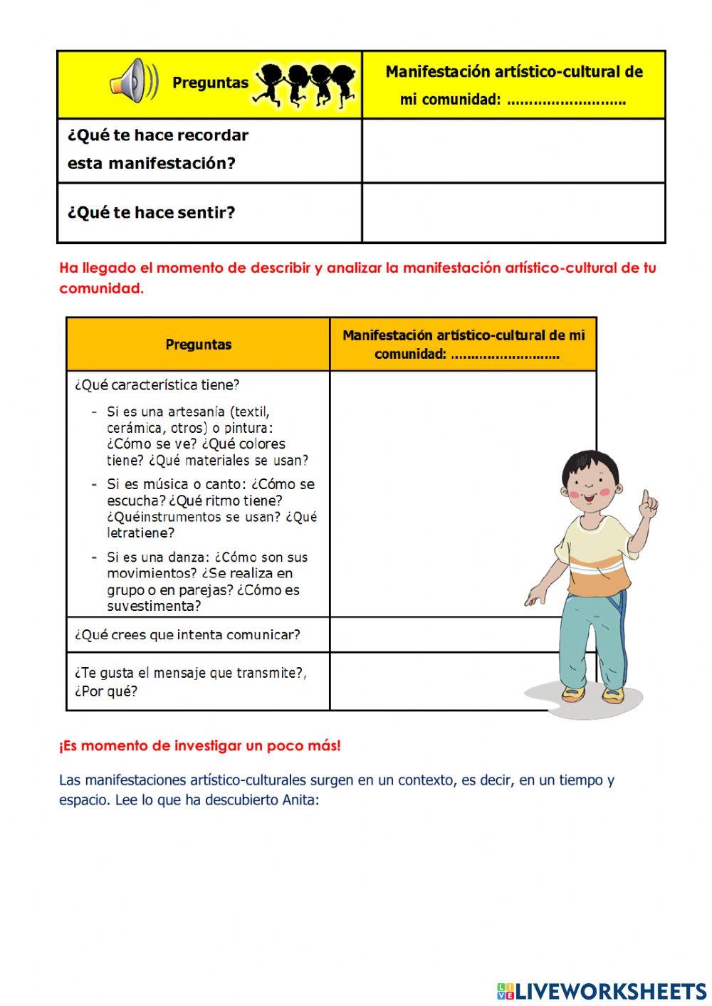 Nos conocemos a través de nuestras manifestaciones artístico–culturales