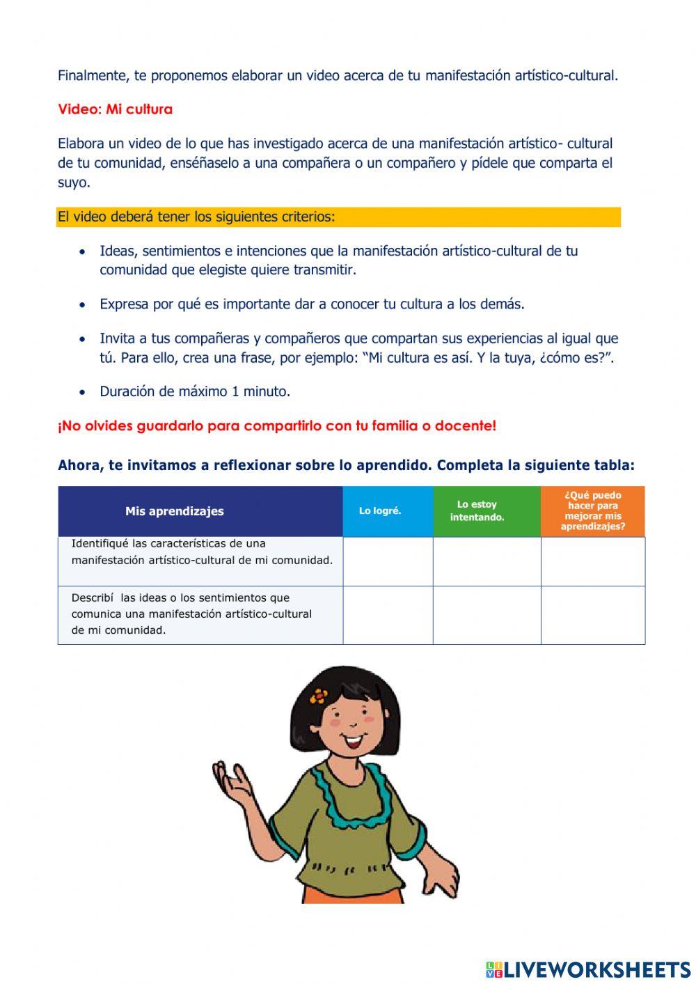 Nos conocemos a través de nuestras manifestaciones artístico–culturales