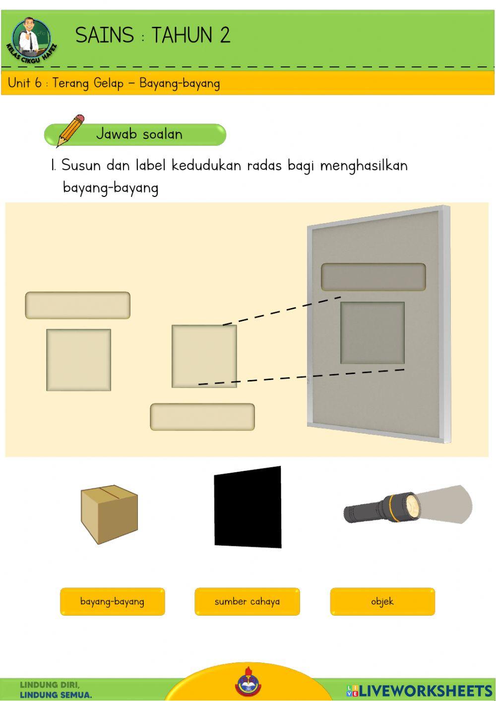 Sains T2 : Terang Gelap - Bayang-bayang