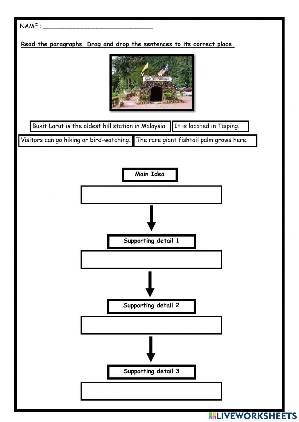 Main Idea & Supporting Details