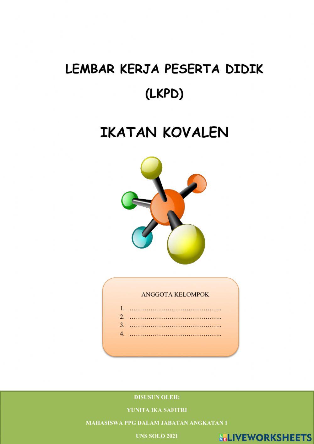 E lkpd ikatan kovalen