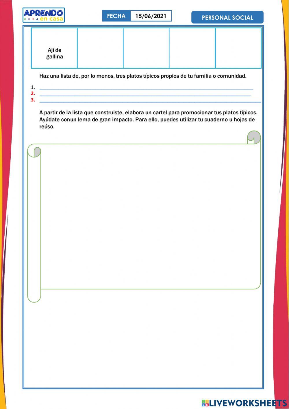 Valoramos la gastronomía de nuestra comunidad