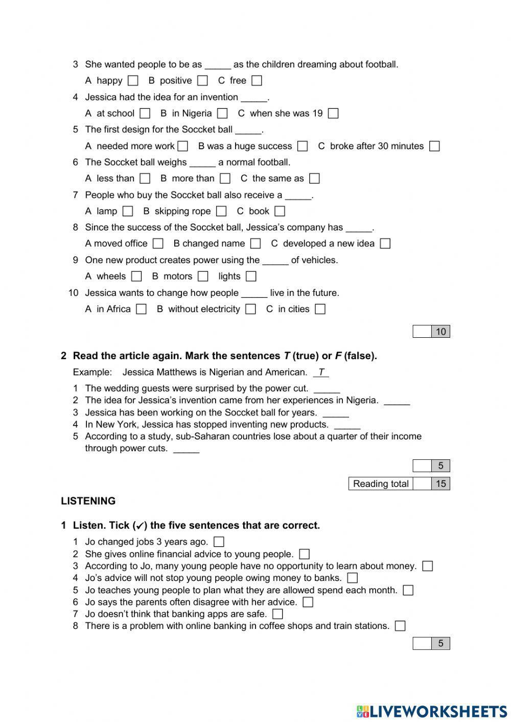 English file inter 4th unit 2