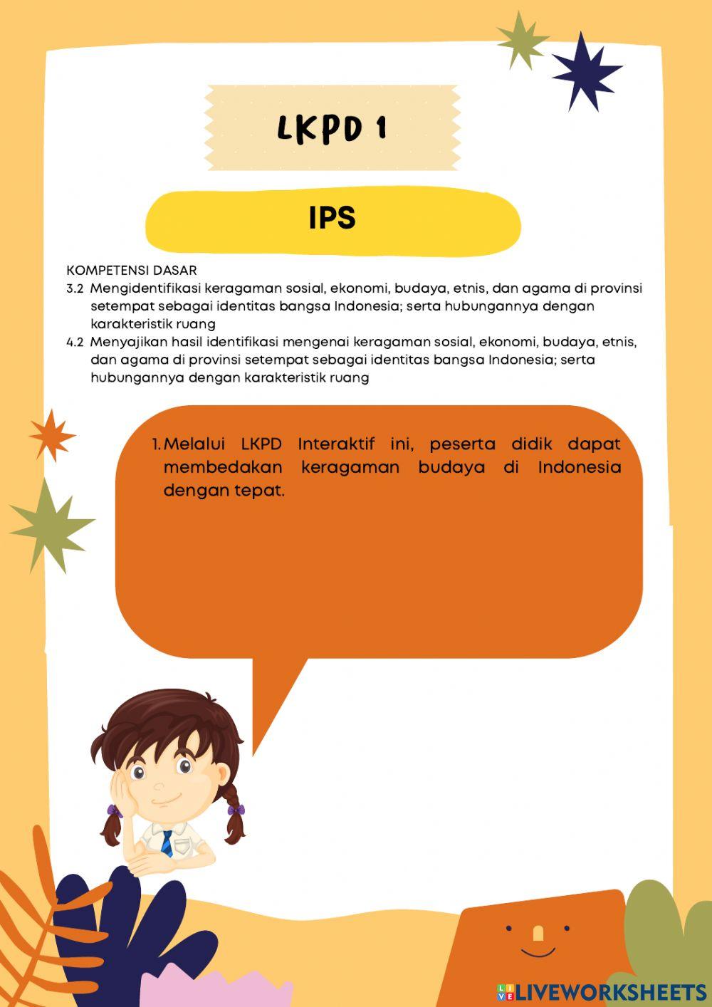 Lkpd kelas 4 tema 1 subtema 1 pembelajaran 1