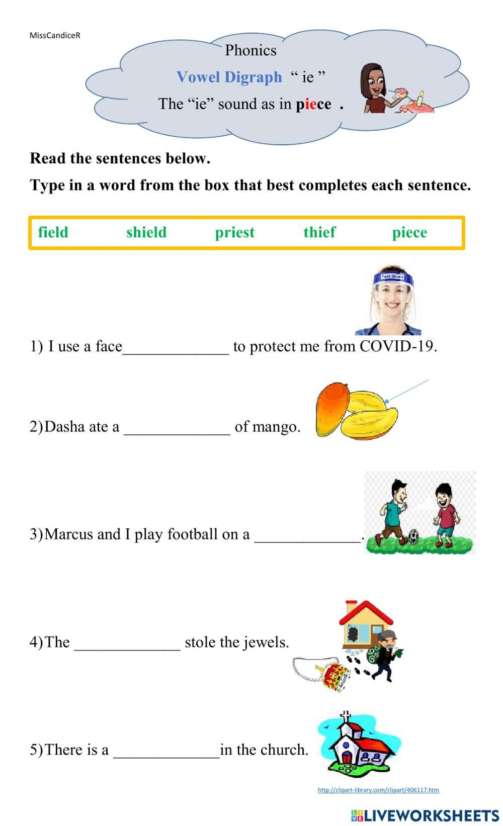 Vowel Digraph ie Vowel Digraph ie