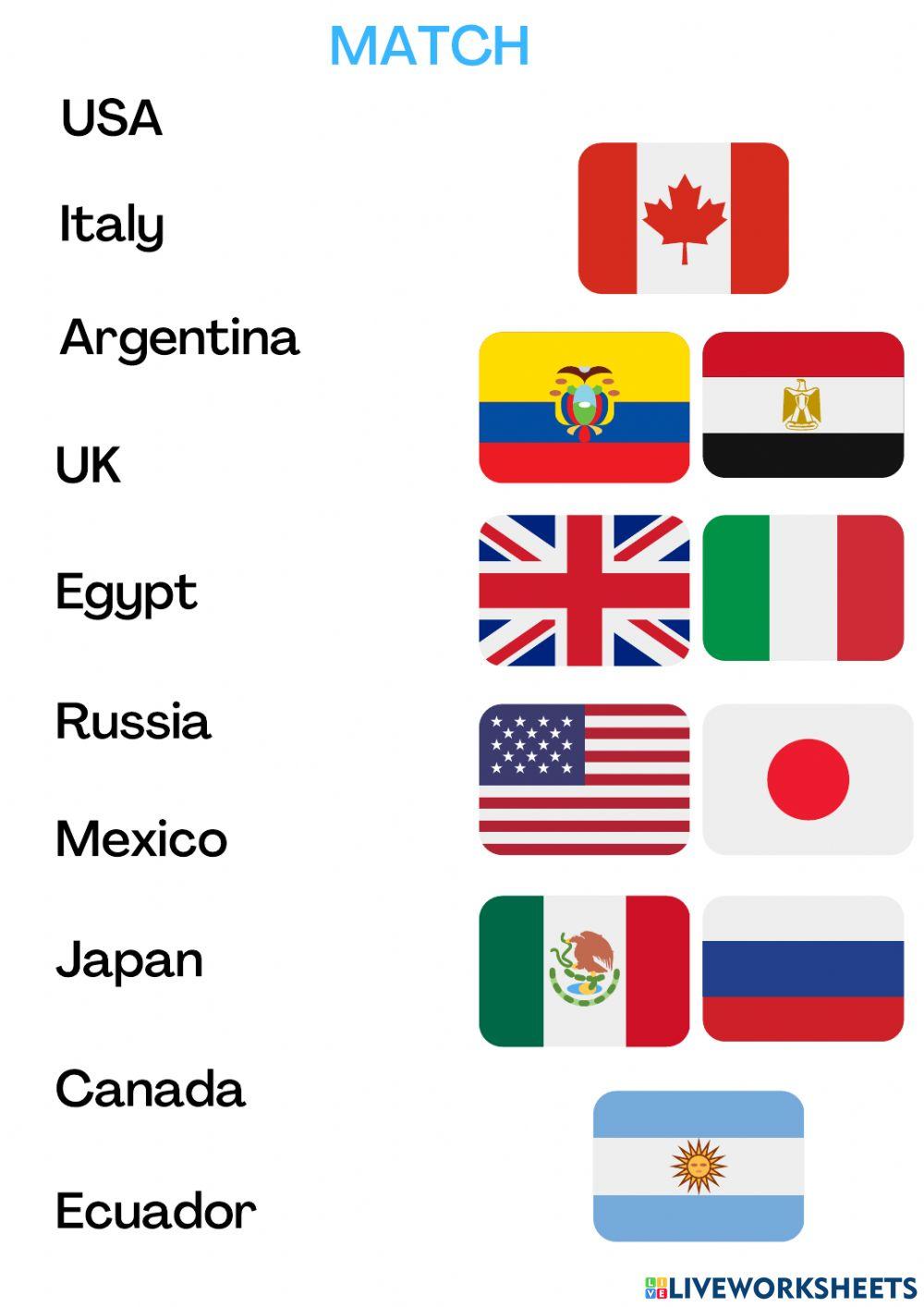 Countries and flags