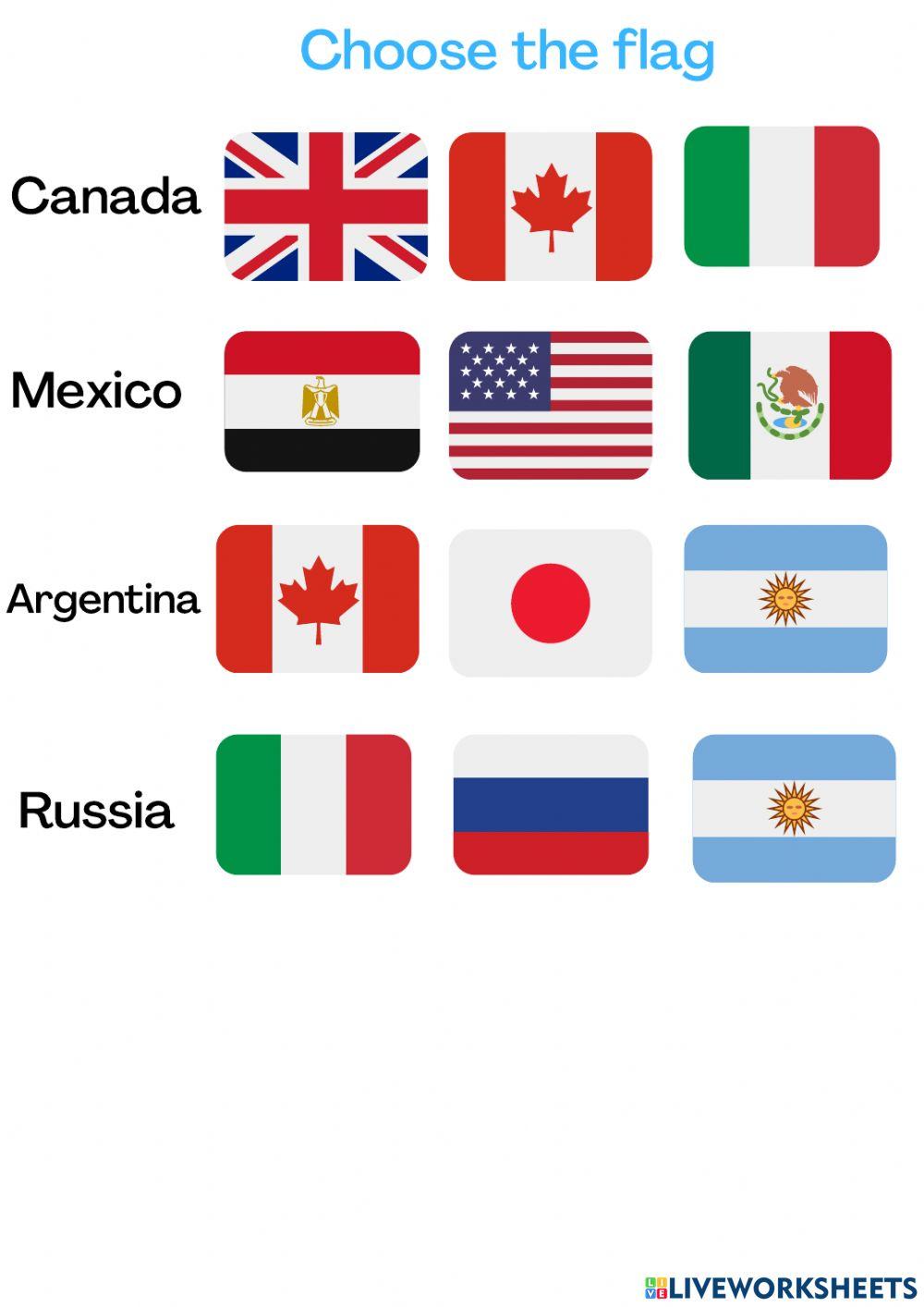 Countries and flags
