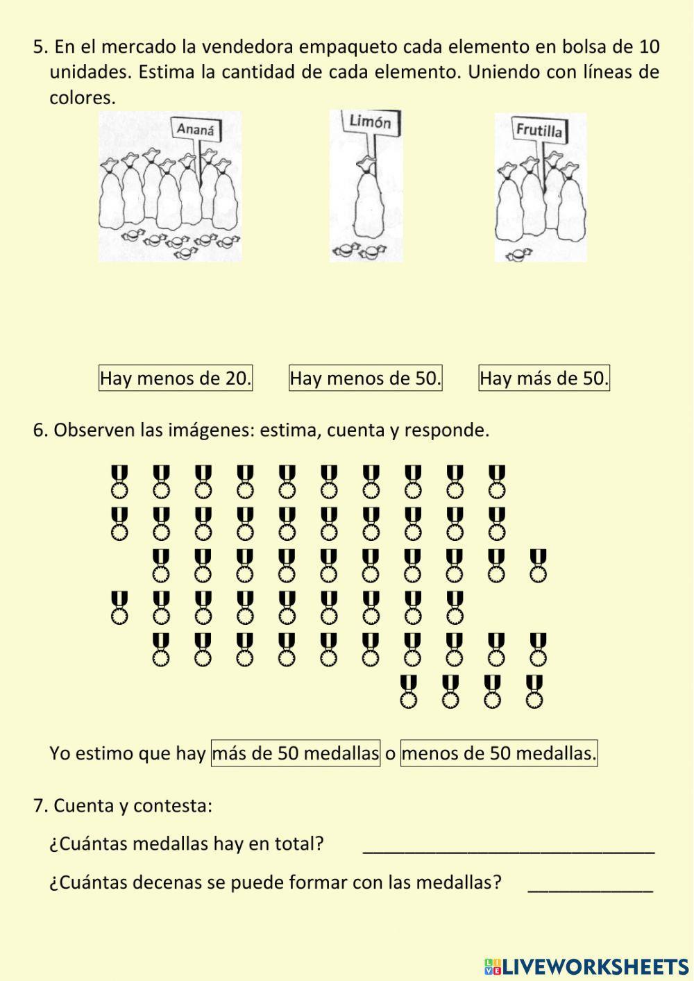 Estimamos cantidades 2